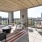 rooftop patio with gorgeous views and modern seating in the shade